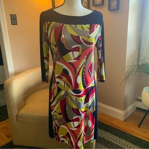 Banana Republic Size S GROOVY CHIC dress in Navy/multi color